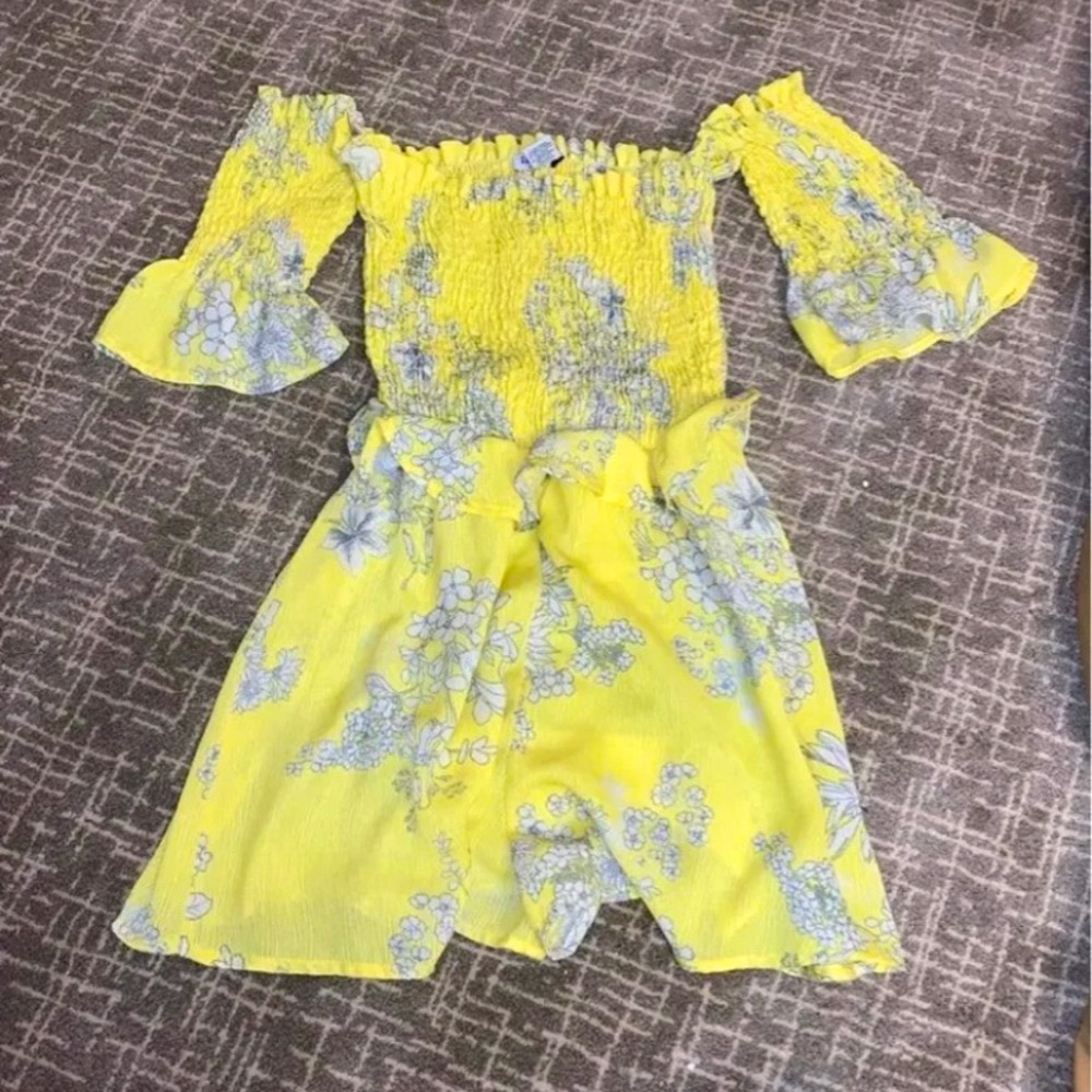 Fashion Nova Yellow Romper